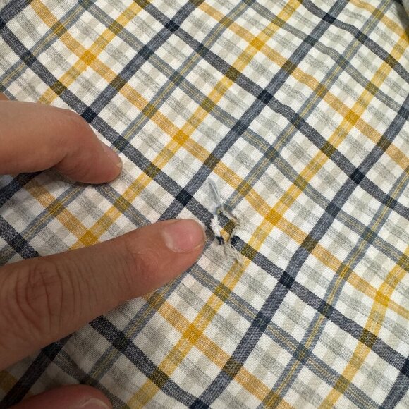 GOODFELLOW Shirts Men's L/XL Gray Yellow Multicolor Button Down Striped Bundle - Picture 14 of 16